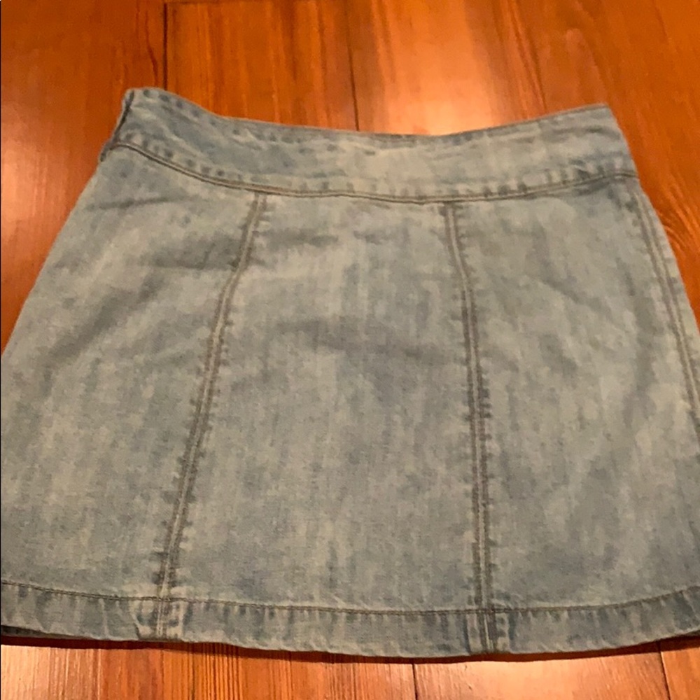 Free People denim skirt